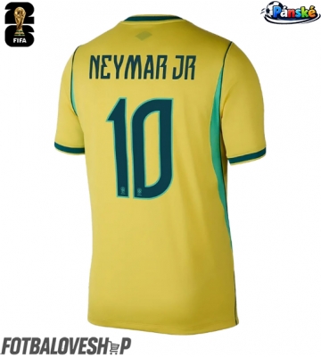 Brazílie Neymar Jr #10 Domácí Dres MS 2026 Krátký Rukáv